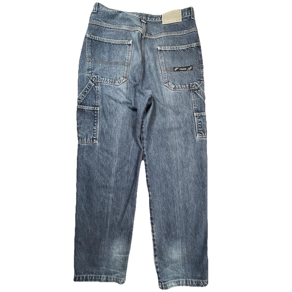 Vintage Marithe Francois Girbaud Men's Double Knee Blue Jeans Sz 34x35 Denim Y2K - Picture 2 of 10